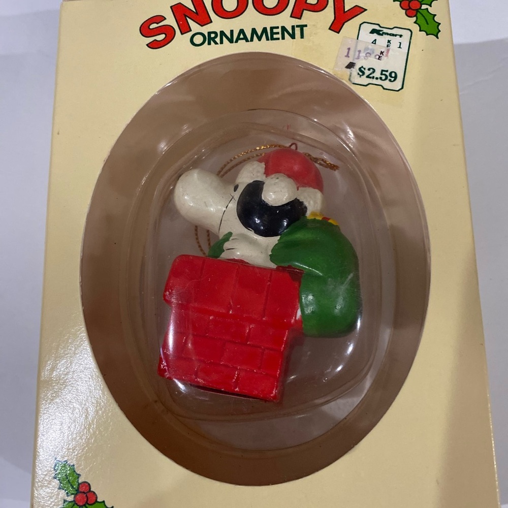 Vtg Snoopy‎ Ornament
